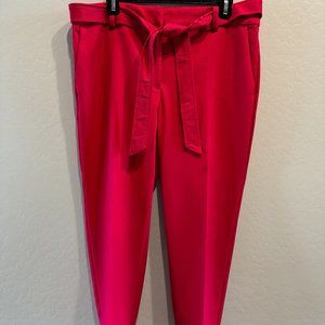 LOFT Devin Slim Tie-Waist Pants Size 12